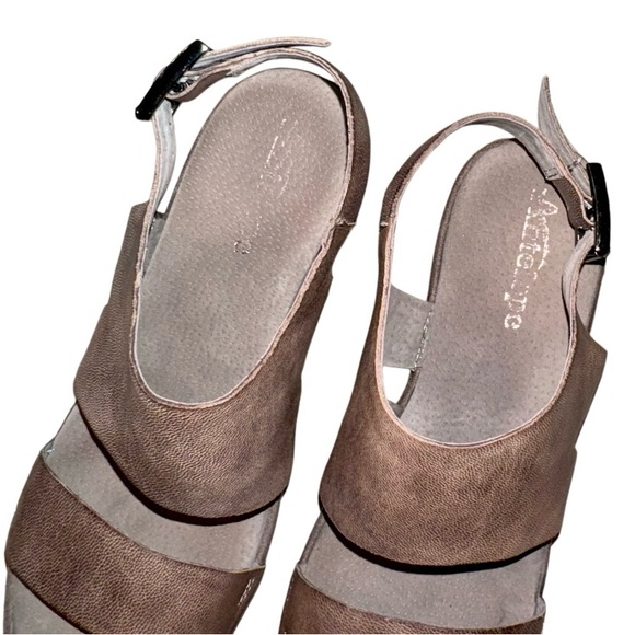 ANTELOPE LEATHER SUEDE WEDGES WOMEN’S Shoes size 36 6 - Picture 4 of 17